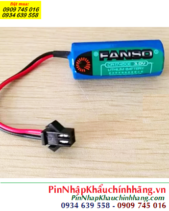 Fanso CR17450E (Zắc SM-2P), Pin nuôi nguồn Fanso CR17450E lithium 3v 2200mAh chính hãng